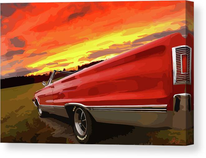 426 Canvas Print featuring the photograph 1967 Plymouth Satellite Convertible by Gordon Dean II