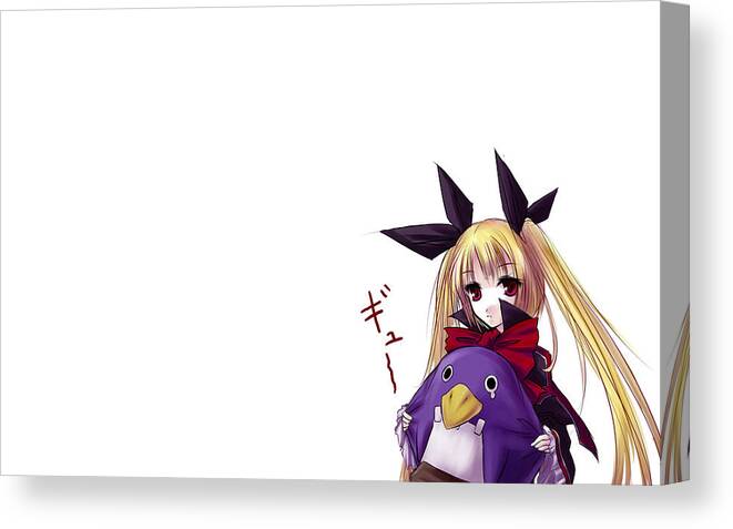 Blazblue Canvas Print featuring the digital art Blazblue #2 by Super Lovely