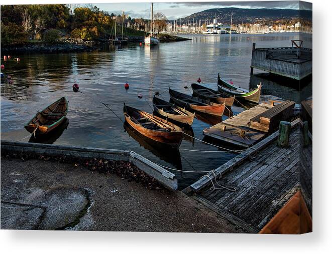Bygdoy Canvas Print featuring the photograph Bygdoy Harbor #2 by Ross Henton