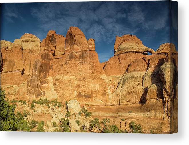 Canyonlands National Park Canvas Print featuring the photograph Chesler sunset #2 by Kunal Mehra