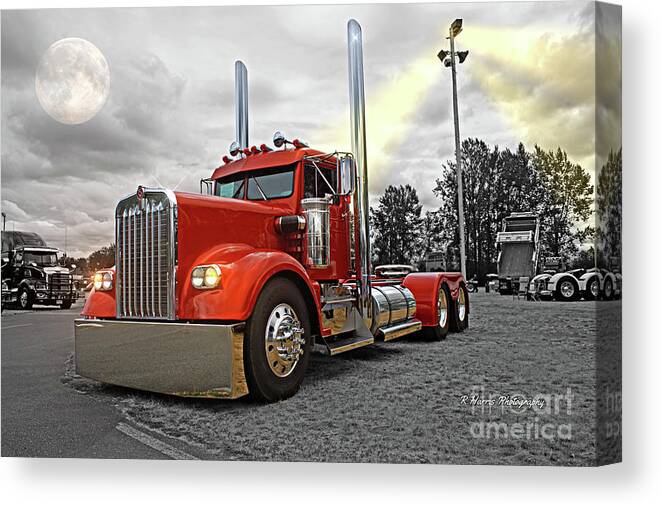Big Rigs Canvas Print featuring the photograph Classic Kenworth #2 by Randy Harris
