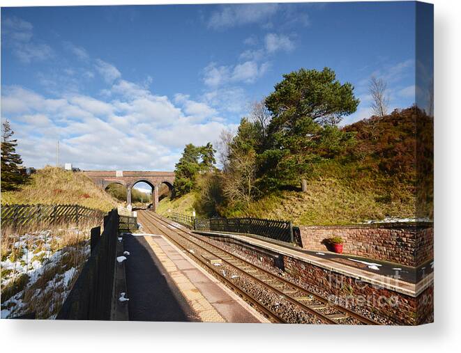 Dent Railway Station Canvas Print featuring the photograph Dent Railway Station #2 by Smart Aviation