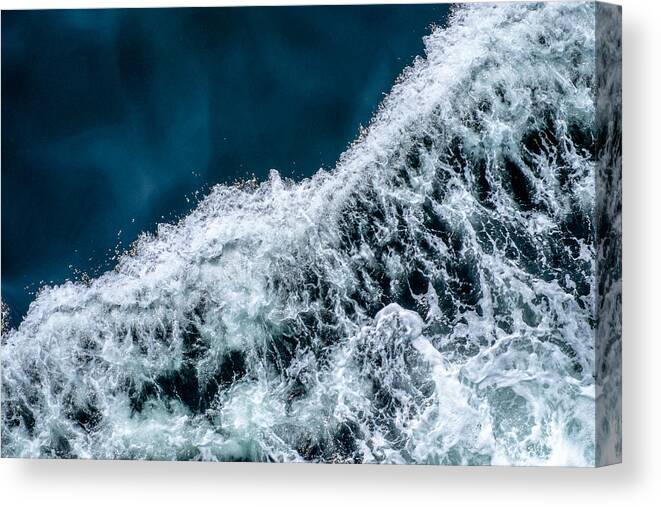 Ocean Canvas Print featuring the photograph Ferry Waves #2 by Tanya Harrison