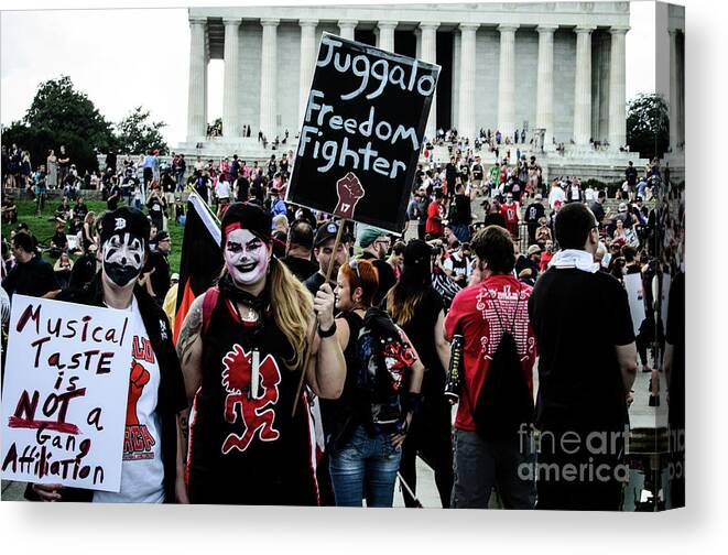 Juggalo Canvas Print featuring the photograph Juggalo March September 2017 #2 by Jonas Luis