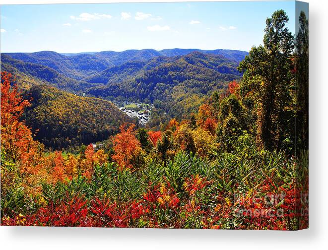 West Virginia Canvas Print featuring the photograph Point Mountain Overlook #2 by Thomas R Fletcher