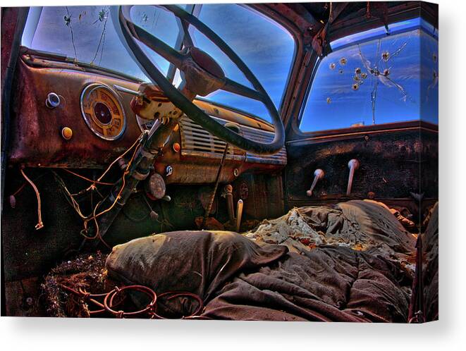 Abandoned Canvas Print featuring the photograph Remains of the Day #2 by Mike Flynn