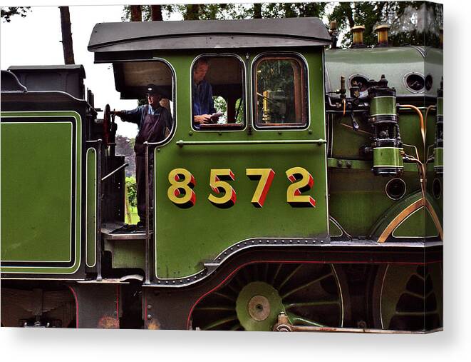 Norfolk Canvas Print featuring the photograph Steam locomotive in England #2 by Paul Cowan