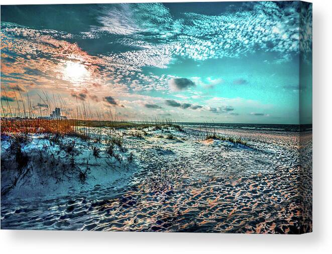 Alabama Canvas Print featuring the photograph Turquoise Beach #2 by Michael Thomas