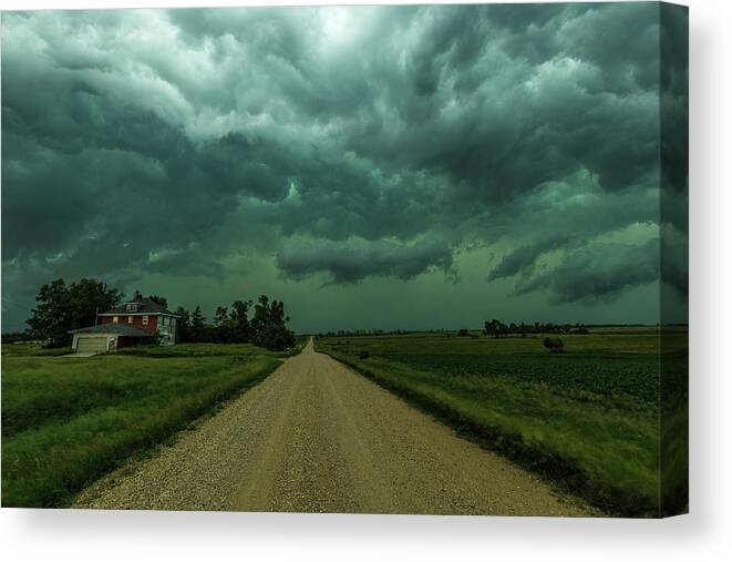 Sky Canvas Print featuring the photograph Weathered #2 by Aaron J Groen