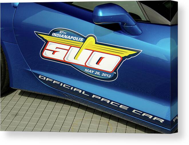 2013 Canvas Print featuring the photograph 2013 Indianapolis 500 Pace Car by Darrell Foster