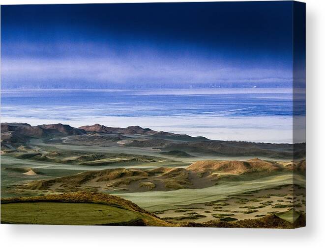 Golf Course Canvas Print featuring the photograph 2015 US Open - Chambers Bay V by E Faithe Lester