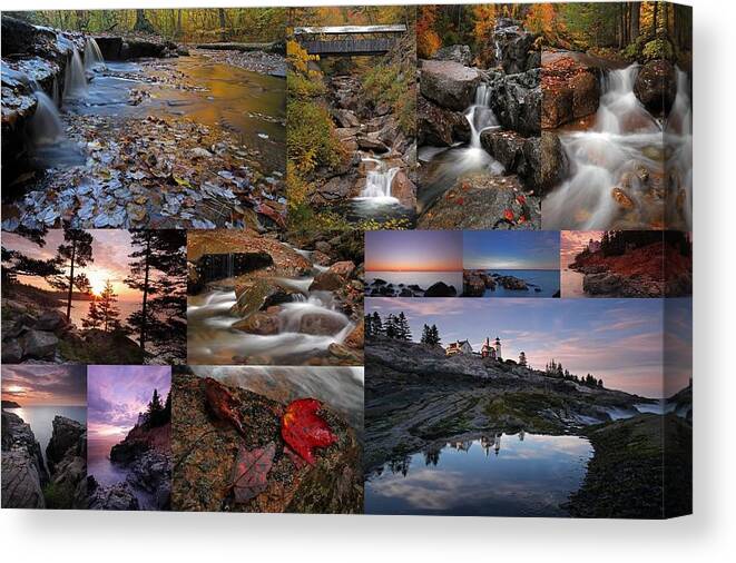 Fine Art Photography Canvas Print featuring the photograph Best of New England Photography by Juergen Roth