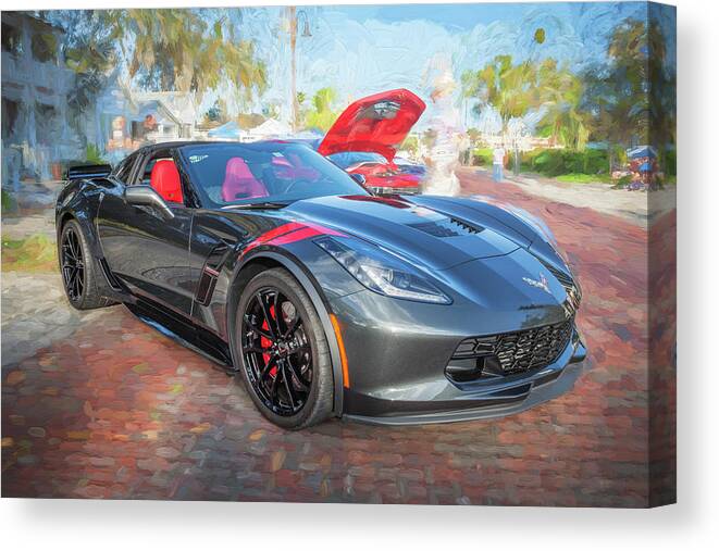 2017 Corvette Canvas Print featuring the photograph 2017 Chevrolet Corvette Gran Sport by Rich Franco