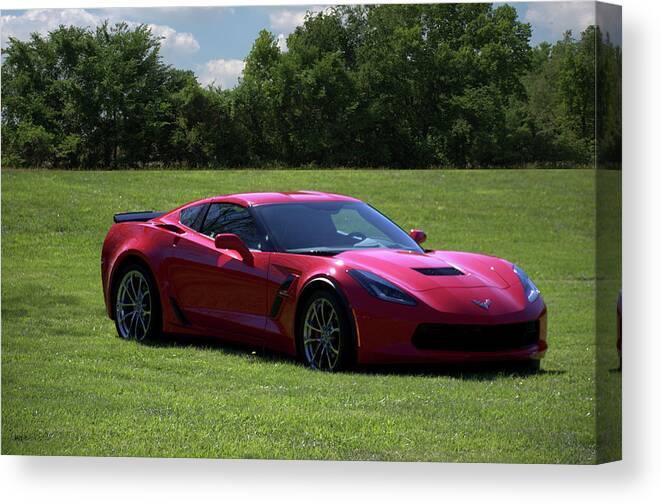 2017 Canvas Print featuring the photograph 2017 Corvette by Tim McCullough