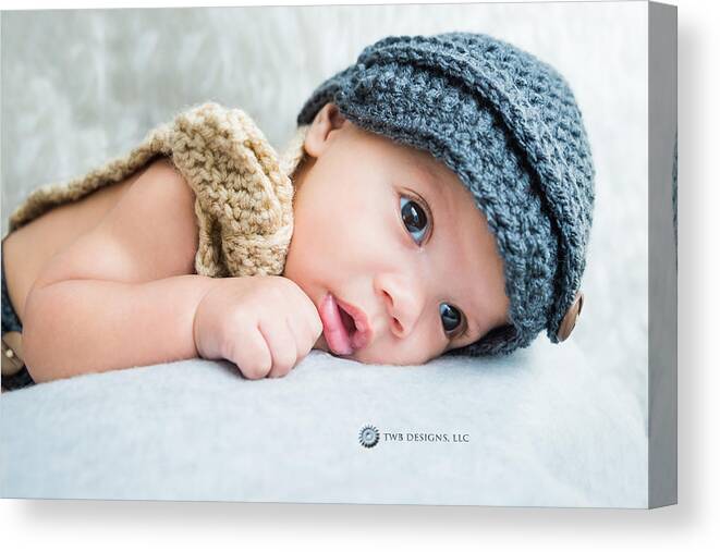 Baby Boy Canvas Print featuring the photograph 2078-2 by Teresa Blanton