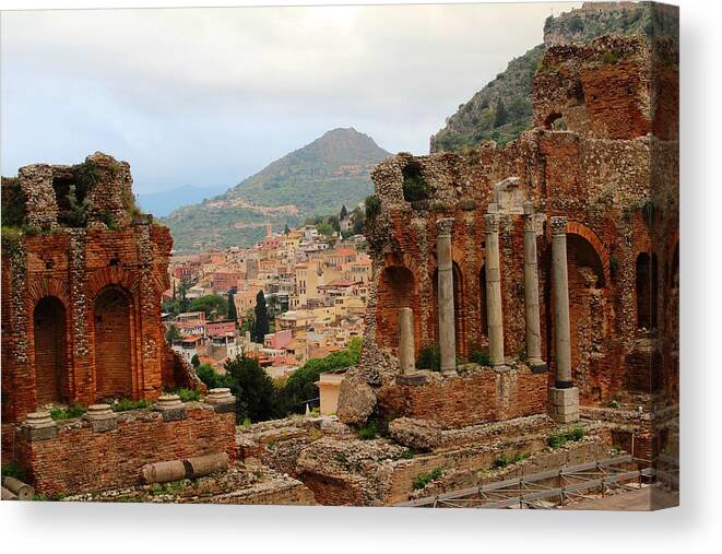Sicily Canvas Print featuring the photograph Sicily #21 by Donn Ingemie