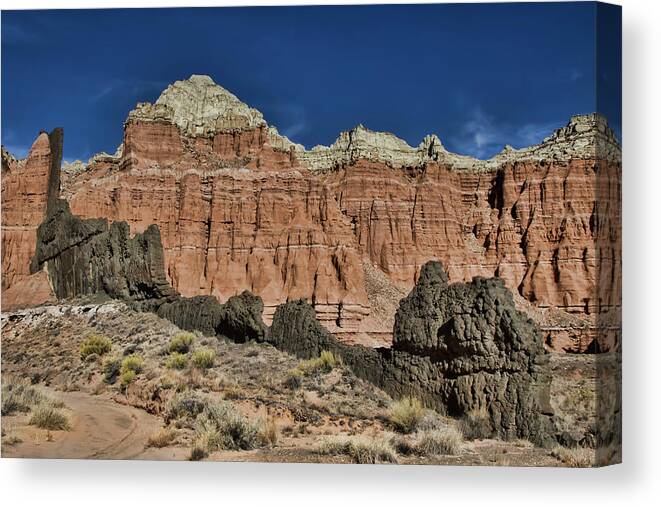 Capitol Reef National Park Canvas Print featuring the photograph Capitol Reef National Park Catherdal Valley #22 by Mark Smith