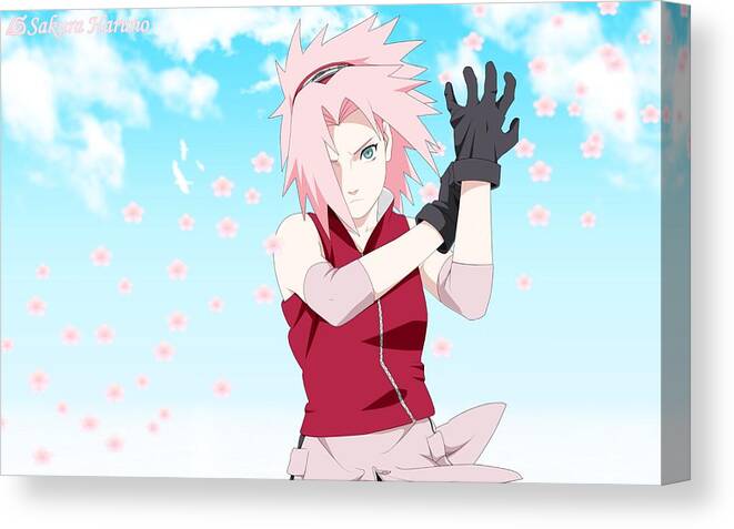 Naruto Canvas Print featuring the digital art Naruto #23 by Super Lovely