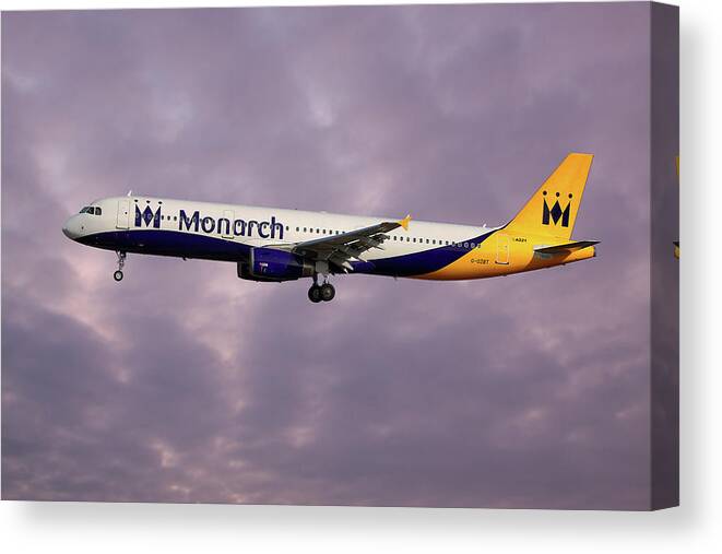 Monarch Canvas Print featuring the photograph Monarch Airbus A321-231 #24 by Smart Aviation