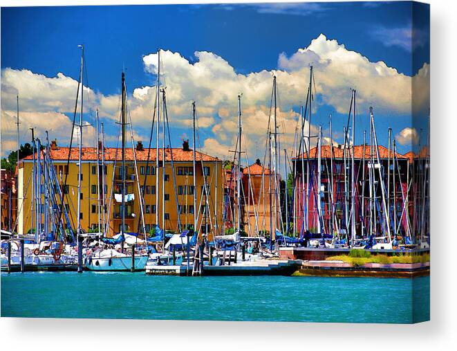 Venice Canvas Print featuring the photograph Venice - Untitled #24 by Brian Davis