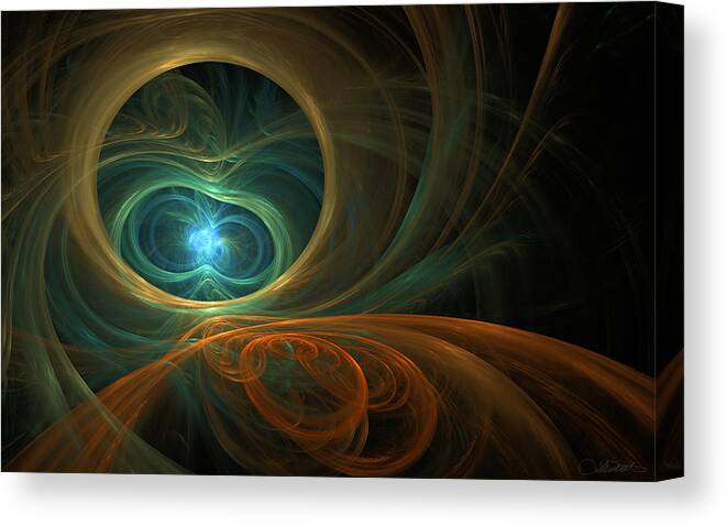 Abstract Canvas Print featuring the digital art 240 by Lar Matre