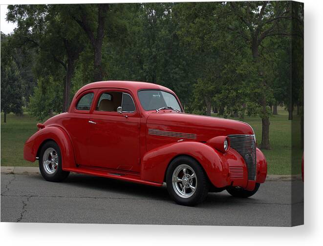 1939 Canvas Print featuring the photograph 1939 Chevrolet Coupe by Tim McCullough