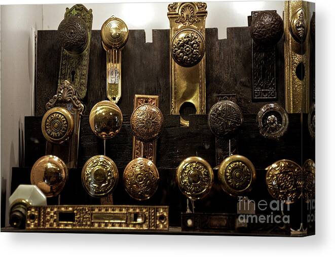 6168 Canvas Print featuring the photograph Door knobs #3 by FineArtRoyal Joshua Mimbs