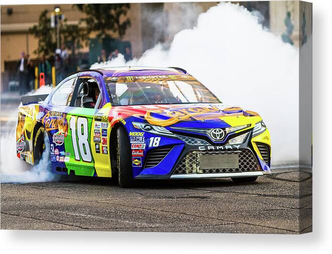 James Marvin Phelps Photography Canvas Print featuring the photograph Kyle Busch #4 by James Marvin Phelps
