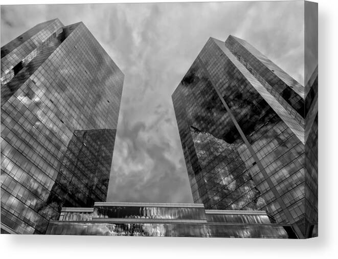 Office Buildings White Plains Ny Canvas Print featuring the photograph Office Buildings White Plains NY #3 by Robert Ullmann