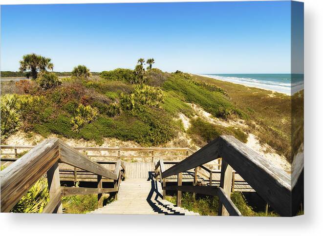 Atlantic Ocean Canvas Print featuring the photograph Ponte Vedra Beach by Raul Rodriguez