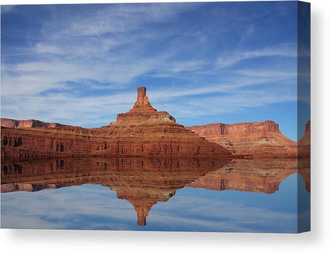 Red Rock Canvas Print featuring the photograph Red Rock Reflections by Mark Smith
