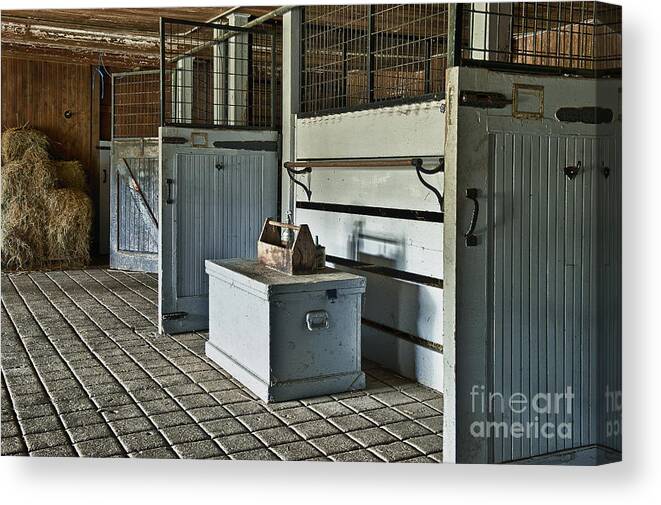 Chester County Canvas Print featuring the photograph Rustic Stable #3 by John Greim