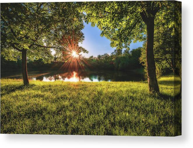 Sunset Canvas Print featuring the photograph Sunset #3 by Marc Braner