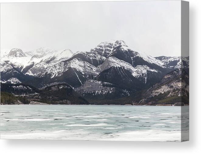 Winter Canvas Print featuring the photograph The Rockies #3 by Josef Pittner