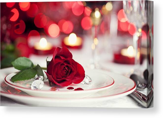 Valentine's Day Canvas Print featuring the digital art Valentine's Day #3 by Maye Loeser