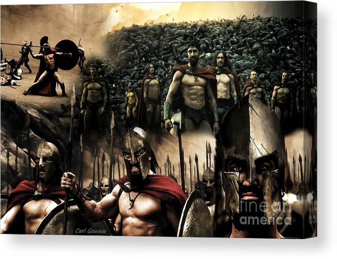 300 Spartans Film SINGLE CANVAS WALL ART Print Picture 