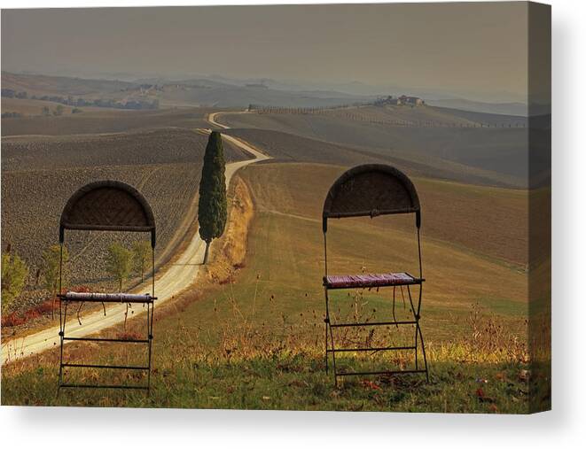 Val D'orcia Canvas Print featuring the photograph Tuscany #32 by Joana Kruse