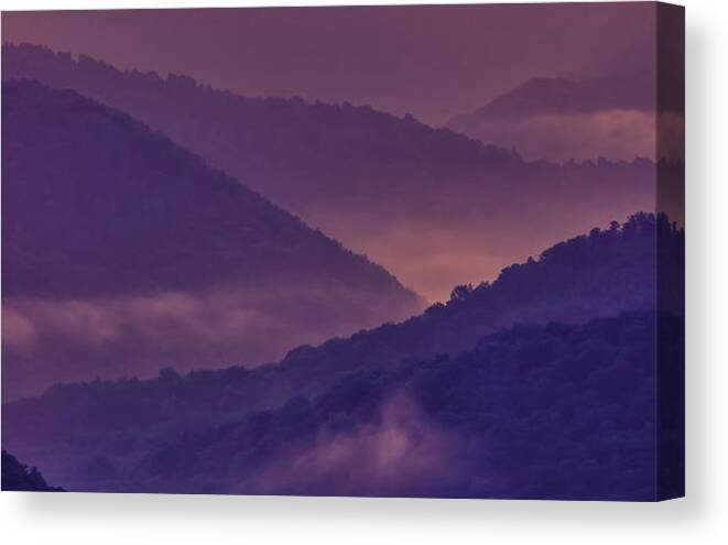 Sunrise Canvas Print featuring the photograph Allegheny Mountain Sunrise Two by Thomas R Fletcher