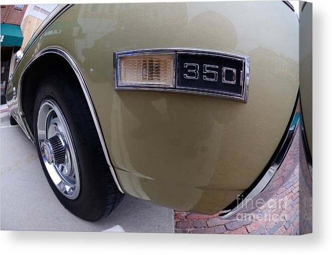 Auto Automobile Automotive Car Collectable Antique Old Classic 360 Fisheye Distortion Distorted Show Canvas Print featuring the photograph 350 4830 by Ken DePue