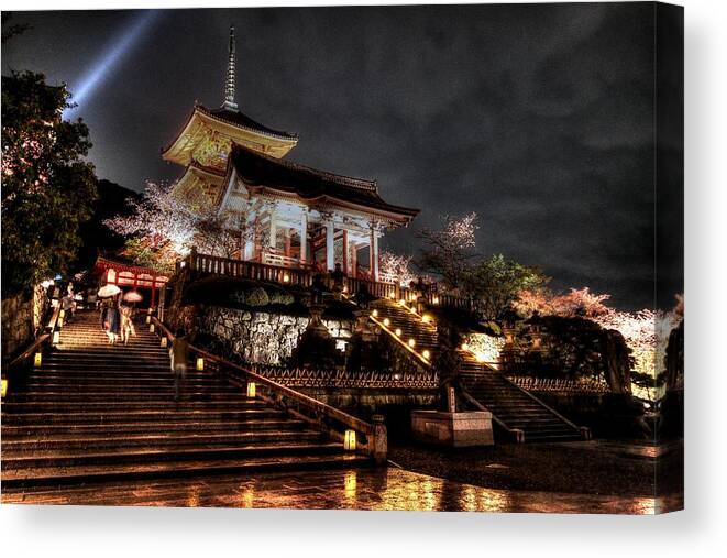 Kyoto Japan Canvas Print featuring the photograph Kyoto Japan by Paul James Bannerman