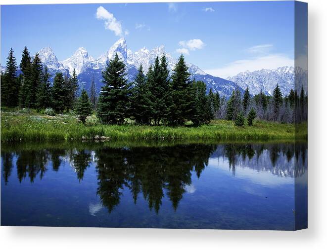 Wyoming Canvas Print featuring the photograph Grand Teton National Park #39 by Mark Smith