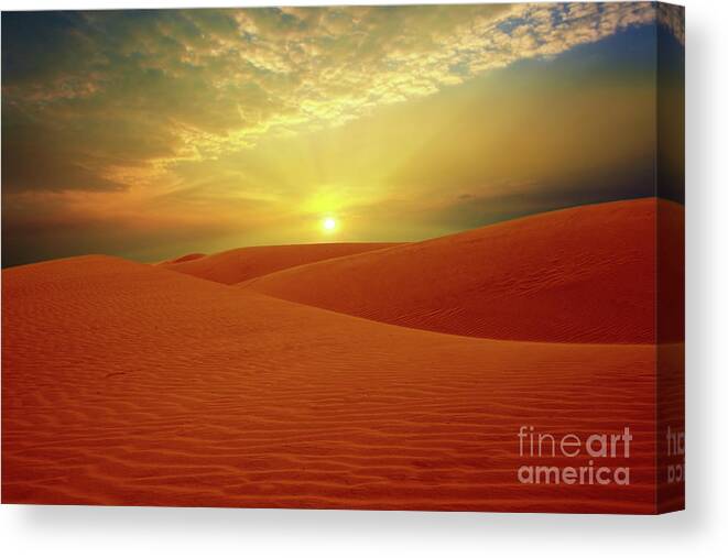 Sandhills Canvas Print featuring the photograph Desert #4 by MotHaiBaPhoto Prints