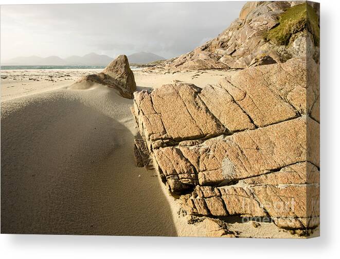 Luskentyre Beach Canvas Print featuring the photograph Luskentyre #4 by Smart Aviation