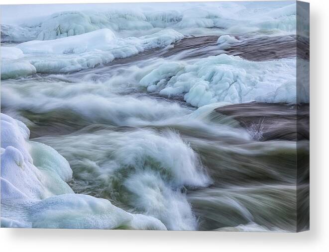 Storforsen Canvas Print featuring the photograph Storforsen - Sweden #4 by Joana Kruse