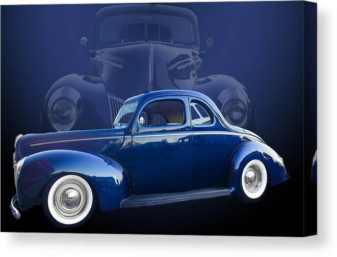40 Canvas Print featuring the photograph 40 Ford Coupe by Jim Hatch