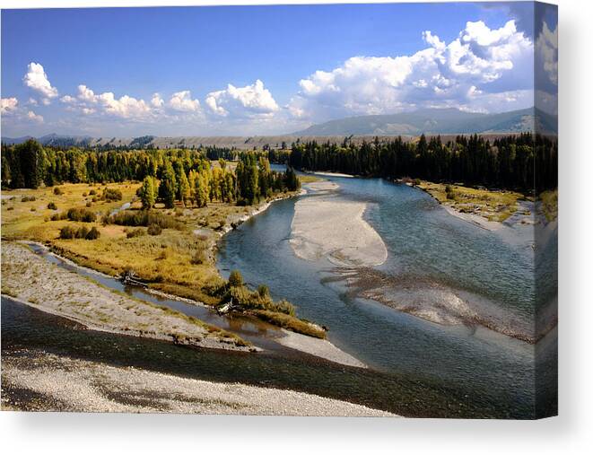 Wyoming Canvas Print featuring the photograph Grand Teton National Park by Mark Smith
