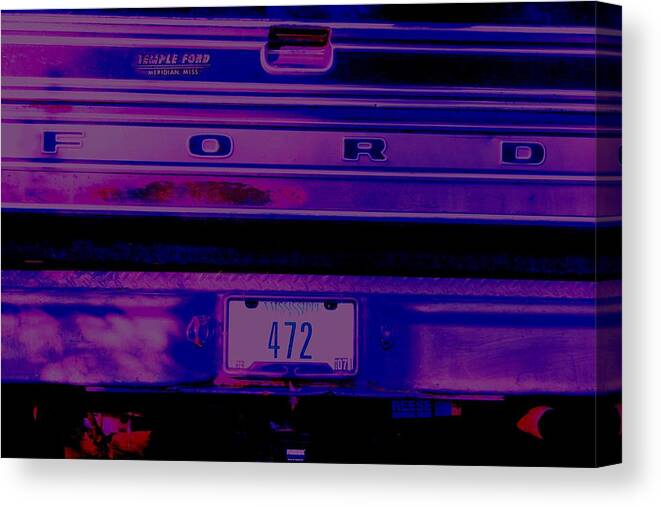 Ford Canvas Print featuring the digital art 472 by Lisa Johnston
