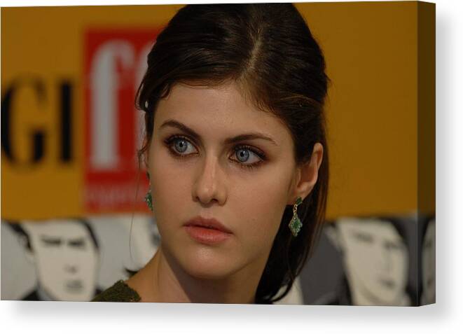 Alexandra Daddario Canvas Print featuring the photograph Alexandra Daddario #5 by Jackie Russo