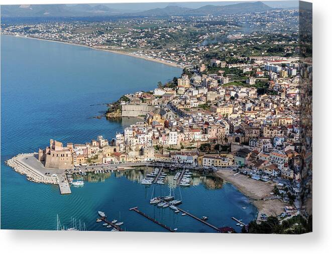 Castellammare Del Golfo Canvas Print featuring the photograph Castellammare del Golfo - Sicily #5 by Joana Kruse