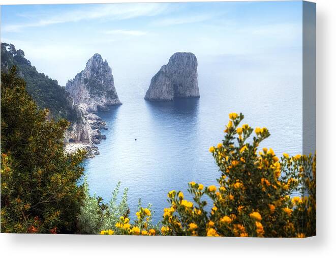 Faraglioni Canvas Print featuring the photograph Faraglioni - Capri #5 by Joana Kruse